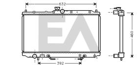 ElectroAuto 31R51070 - RADIADOR->APLICACION ORIGINAL MITSU