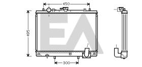 ElectroAuto 31R51076 - RADIADOR AGUA MITSUBISHI