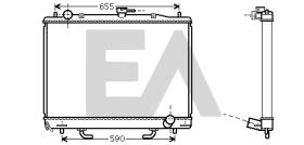 ElectroAuto 31R51077 - RADIADOR AGUA MITSUBISHI