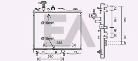 ElectroAuto 31R51116 - RADIADOR->APLICACION ORIGINAL MITSU