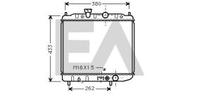 ElectroAuto 31R51124 - RADIADOR->APLICACION ORIGINAL MITSU