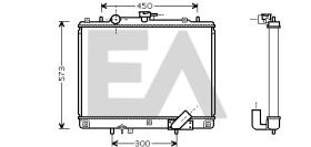 ElectroAuto 31R51132 - RADIADOR AGUA MITSUBISHI