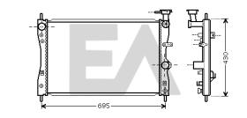 ElectroAuto 31R51134 - RADIADOR->APLICACION ORIGINAL MITSU