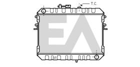 ElectroAuto 31R52017 - RADIADOR->APLICACION ORIGINAL ASIA