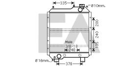 ElectroAuto 31R53001 - RADIADOR->APLICACION ORIGINAL NEW H