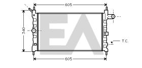  31R54011 - RADIADOR->APLICACION ORIGINAL OPEL