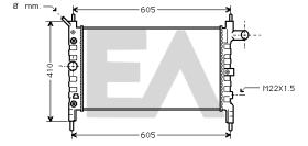  31R54014 - RADIADOR->APLICACION ORIGINAL OPEL