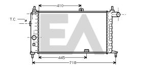  31R54039 - RADIADOR->APLICACION ORIGINAL OPEL