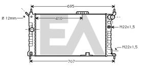  31R54059 - RADIADOR AGUA VAUXHALL
