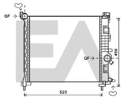  31R54129 - RADIADOR->APLICACION ORIGINAL OPEL