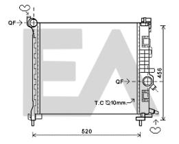 ElectroAuto 31R54130 - RADIADOR->APLICACION ORIGINAL OPEL