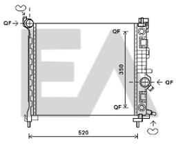 ElectroAuto 31R54131 - RADIADOR->APLICACION ORIGINAL OPEL