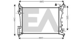 ElectroAuto 31R54133 - RADIADOR->APLICACION ORIGINAL OPEL