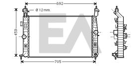 ElectroAuto 31R54134 - RADIADOR->APLICACION ORIGINAL OPEL