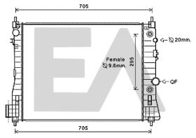 ElectroAuto 31R54138 - RADIADOR->APLICACION ORIGINAL CHEVR