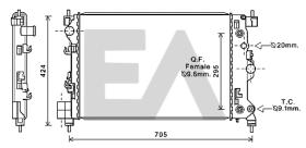 ElectroAuto 31R54140 - RADIADOR->APLICACION ORIGINAL OPEL