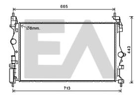 ElectroAuto 31R54142 - RADIADOR->APLICACION ORIGINAL OPEL