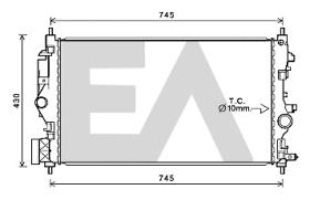 ElectroAuto 31R54143 - RADIADOR->APLICACION ORIGINAL OPEL