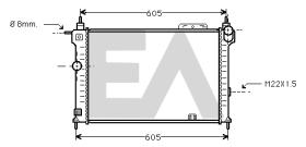 ElectroAuto 31R54147 - RADIADOR->APLICACION ORIGINAL OPEL