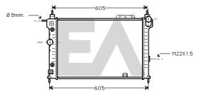 ElectroAuto 31R54148 - RADIADOR->APLICACION ORIGINAL OPEL