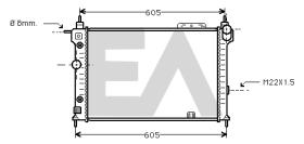  31R54148 - RADIADOR->APLICACION ORIGINAL OPEL