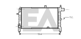 ElectroAuto 31R54150 - RADIADOR AGUA VAUXHALL