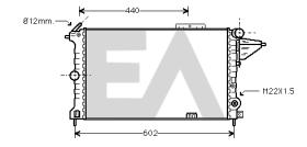 ElectroAuto 31R54151 - RADIADOR->APLICACION ORIGINAL OPEL