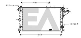 ElectroAuto 31R54152 - RADIADOR->APLICACION ORIGINAL OPEL