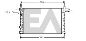  31R54154 - RADIADOR->APLICACION ORIGINAL OPEL