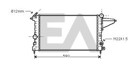  31R54155 - RADIADOR->APLICACION ORIGINAL OPEL