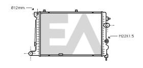 ElectroAuto 31R54158 - RADIADOR->APLICACION ORIGINAL OPEL