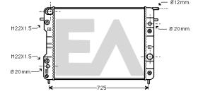 ElectroAuto 31R54164 - RADIADOR->APLICACION ORIGINAL OPEL