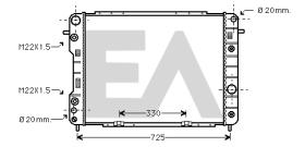  31R54165 - RADIADOR->APLICACION ORIGINAL OPEL