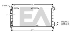  31R54166 - RADIADOR AGUA VAUXHALL