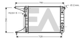 ElectroAuto 31R54167 - RADIADOR->APLICACION ORIGINAL OPEL