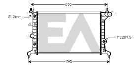 ElectroAuto 31R54171 - RADIADOR->APLICACION ORIGINAL OPEL