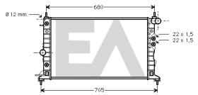 ElectroAuto 31R54172 - RADIADOR->APLICACION ORIGINAL OPEL