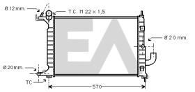  31R54173 - RADIADOR->APLICACION ORIGINAL OPEL