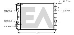 ElectroAuto 31R54178 - RADIADOR->APLICACION ORIGINAL OPEL