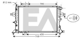 ElectroAuto 31R54181 - RADIADOR AGUA VAUXHALL