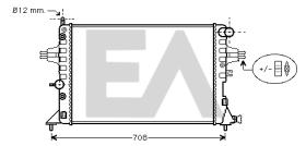 ElectroAuto 31R54182 - RADIADOR AGUA VAUXHALL