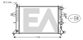 ElectroAuto 31R54183 - RADIADOR AGUA OPEL