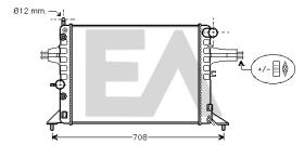 ElectroAuto 31R54184 - RADIADOR->APLICACION ORIGINAL OPEL