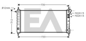  31R54186 - RADIADOR AGUA VAUXHALL