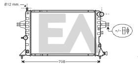 ElectroAuto 31R54188 - RADIADOR->APLICACION ORIGINAL CHEVR