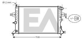 ElectroAuto 31R54190 - RADIADOR AGUA VAUXHALL