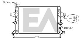ElectroAuto 31R54218 - RADIADOR->APLICACION ORIGINAL OPEL
