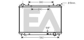 ElectroAuto 31R54219 - RADIADOR AGUA VAUXHALL