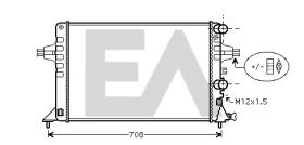 ElectroAuto 31R54220 - RADIADOR->APLICACION ORIGINAL OPEL