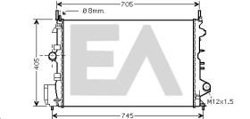 ElectroAuto 31R54222 - RADIADOR->APLICACION ORIGINAL FIAT